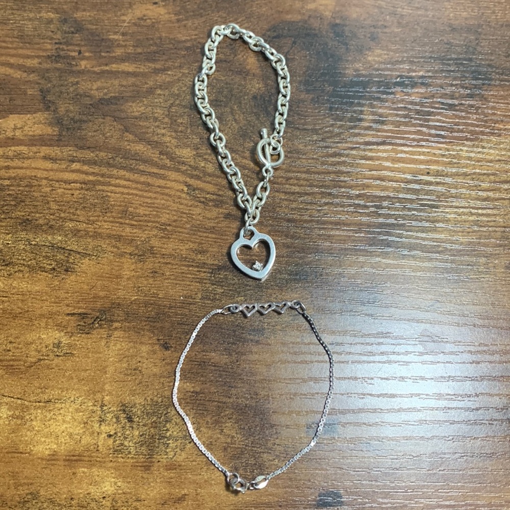 Heart bracelet set